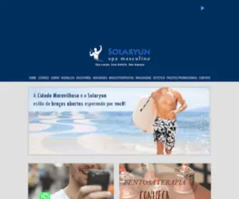 Solaryunspamasculino.com.br(Solaryun spa masculino Copacabana) Screenshot