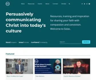 Solas-CPC.org(Persuasively communicating Christ into today's culture) Screenshot