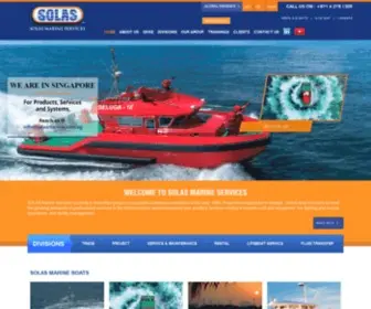 Solasmarine.com(Solas Marine Services Group) Screenshot