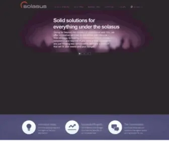 Solasus.com(Award Winning Web Solutions) Screenshot