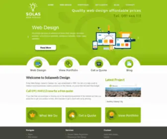 Solasweb.com(Solas Web Design Web Design in Galway Web Design In Ireland) Screenshot
