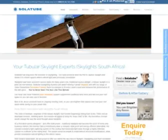 Solatube.co.za(Skylights South Africa) Screenshot