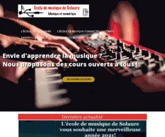 Solaure-Musique.fr(Ecole de musique de Solaure) Screenshot