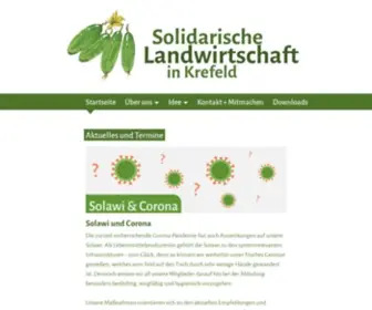 Solawi-Krefeld.de(Solidarische Landwirtschaft Krefeld) Screenshot