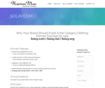 Solay.com(Premium Domains for Sale) Screenshot