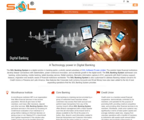 Solbanking.com(Sol banking system) Screenshot