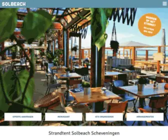 Solbeach.nl(Strandtent Solbeach Scheveningen) Screenshot