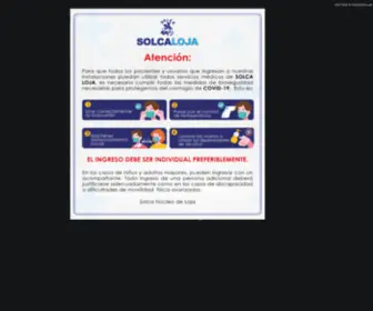 Solcaloja.med.ec(Hospital oncológico de la Sociedad de Lucha Contra el Cáncer) Screenshot