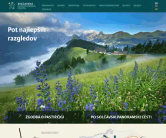 Solcavska-Panoramska-Cesta.si(Solčavska) Screenshot