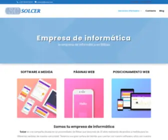 Solcer.com(Empresa de Software y Gestoría Informática en Bilbao) Screenshot