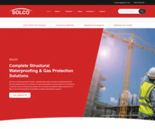Solco.co.uk(Technical Building Products Division) Screenshot