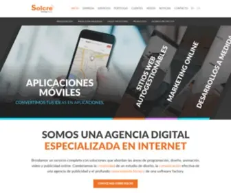 Solcre.com(Desarrollo de sitios web y aplicaciones móviles) Screenshot