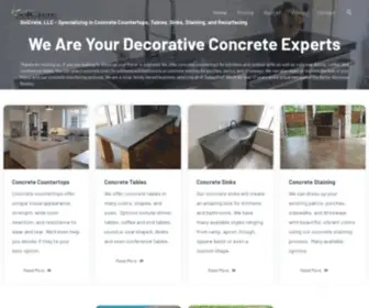 Solcrete.com(Decorative Concrete Experts) Screenshot