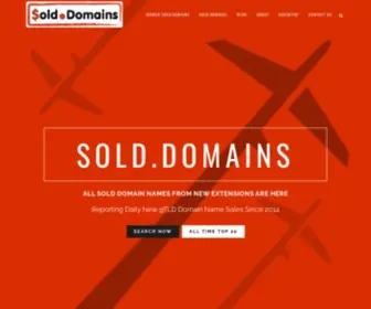 Sold.domains(New gTLD Domain Name Sales) Screenshot
