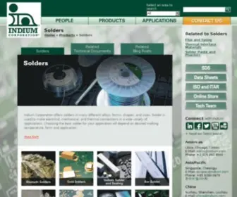 Solder.com(Indium Corporation) Screenshot