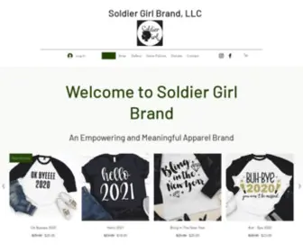 Soldiergirlbrand.com(Soldier Girl Brand l Empowering Apparel) Screenshot