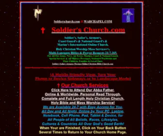 Soldierschurch.com(Soldiers-Sailors-Airmens-Marines-Coast-Natl-Guards-Online-Church) Screenshot