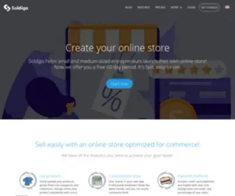 Soldigo.com(The easiest way to create a store and sell online) Screenshot
