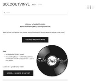 Soldoutvinyl.com(SoldOutVinyl) Screenshot