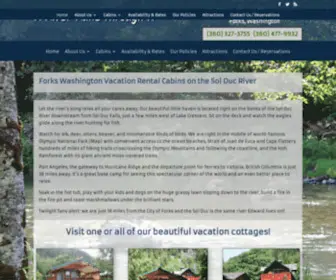 Solducriversidecottages.com(Sol Duc Riverside Cottages) Screenshot