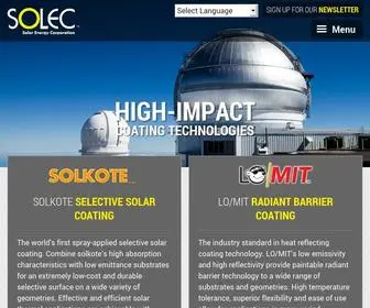 Solec.org(SOLEC-Solar Energy Corporation) Screenshot