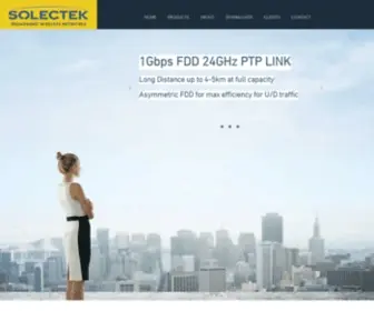 Solectek.com(Solectek Broadband Wireless Networks) Screenshot