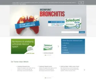 Soledum.de(Soledum® gegen Husten) Screenshot