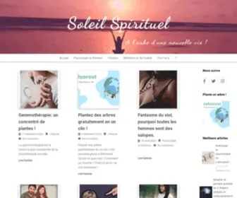 Soleilspirituel.com(Rayonnez de bonheur) Screenshot