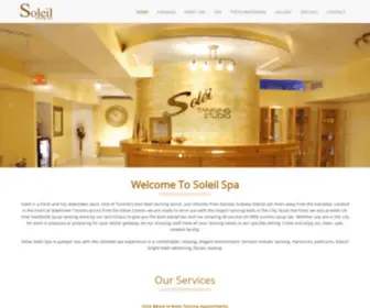 Soleiltanningspa.ca(Soleil Tanning and Spa) Screenshot