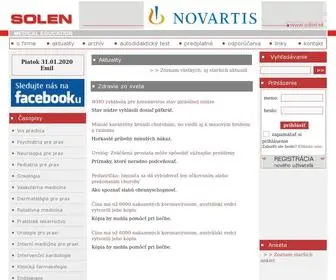 Solen.sk(Váš partner v medicínskom vzdelávaní) Screenshot