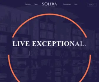 Soleraseniorliving.com(Solera Senior Living has a singular focus) Screenshot