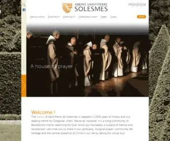 Solesmes.com(Solesmes Abbey) Screenshot