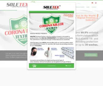 Soletex.com(Soletex Digital Printing Fabrics) Screenshot