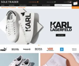 Soletradershoes.com(Trainers, shoes, boots and sandals) Screenshot