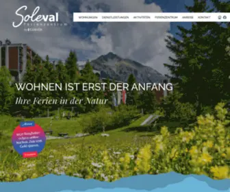 Soleval.ch(Ferienzentrum Soleval) Screenshot