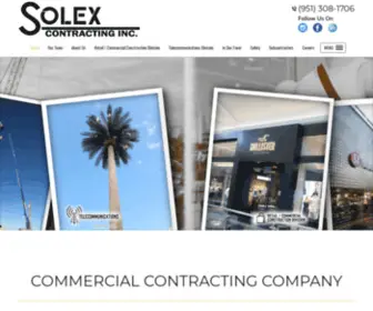 Solexcontracting.com(Commercial Contracting Company) Screenshot