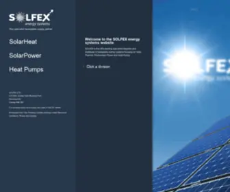 Solfex.co.uk(SOLFEX energy systems) Screenshot