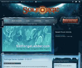 Solforgegame.com(SolForge) Screenshot