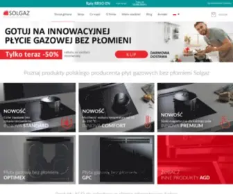 Solgaz.eu(Płyty gazowe) Screenshot