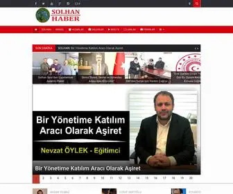 Solhanhaber.com(Solhan Haber Gazetesi) Screenshot