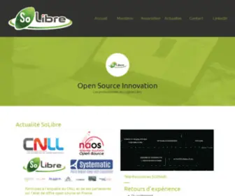 Solibre.fr(Open Source Innovation) Screenshot