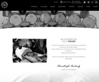 Solid-Drums.ch(Massgeschnittene Instrumente) Screenshot