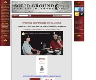 Solid-Ground-Books.com(Solid Christian Books for the whole family) Screenshot