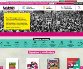 Solidaires.org(Syndicat) Screenshot