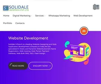 Solidaletech.com(Solidale Infotech) Screenshot