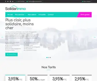 Solidarimmo.fr(La première agence immobilière solidaire et éco) Screenshot