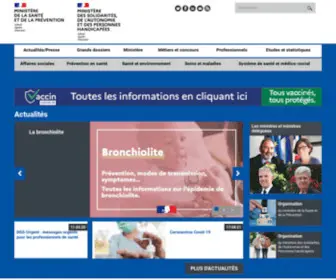 Solidarites-Sante.gouv.fr(Ministère) Screenshot