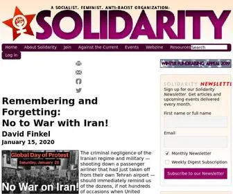 Solidarity-US.org(A Socialist) Screenshot