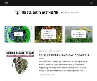 Solidarityapothecary.org(Herbal Medicine as Mutual Aid) Screenshot