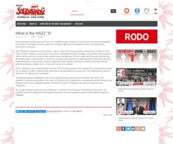 Solidarnosc.org.pl(NSZZ Solidarno) Screenshot